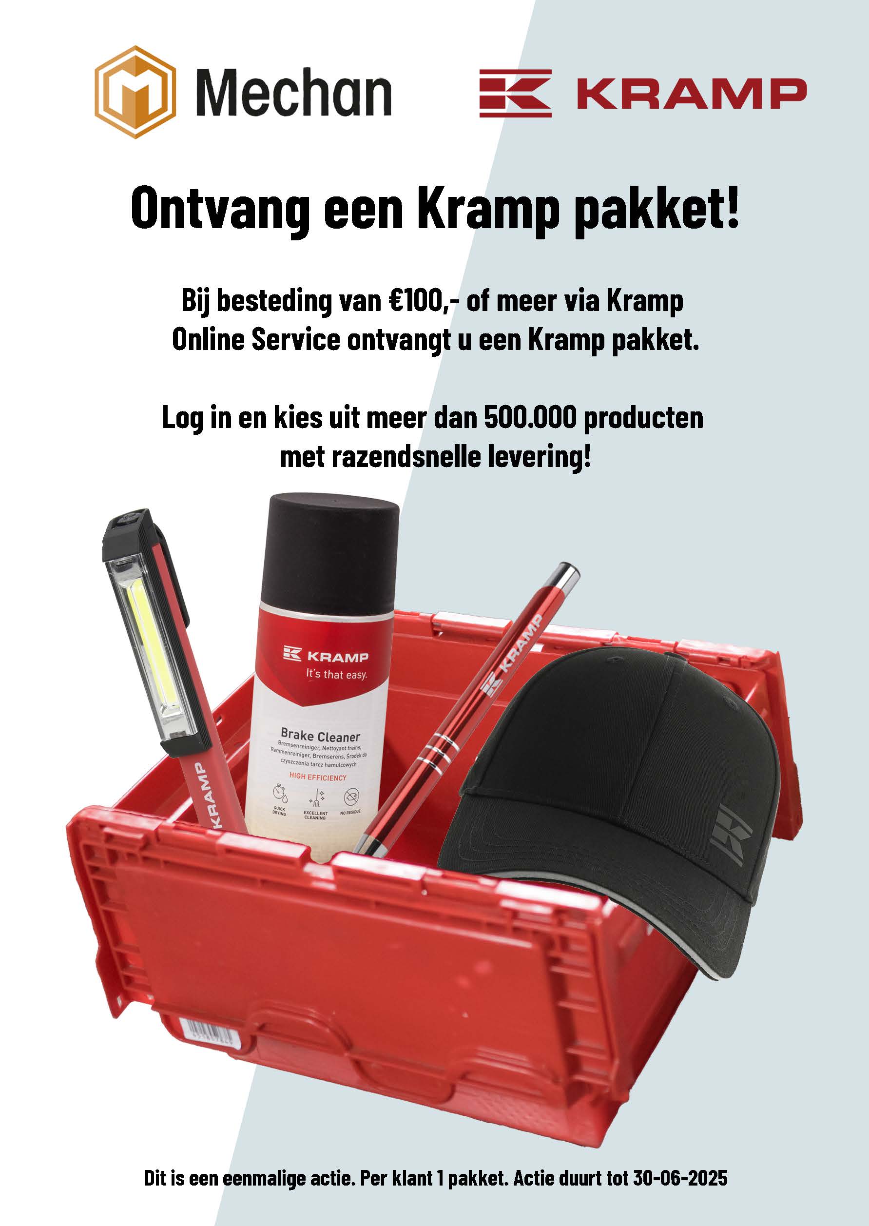 Ontvang een Kramp pakket t.w.v. 100 euro!